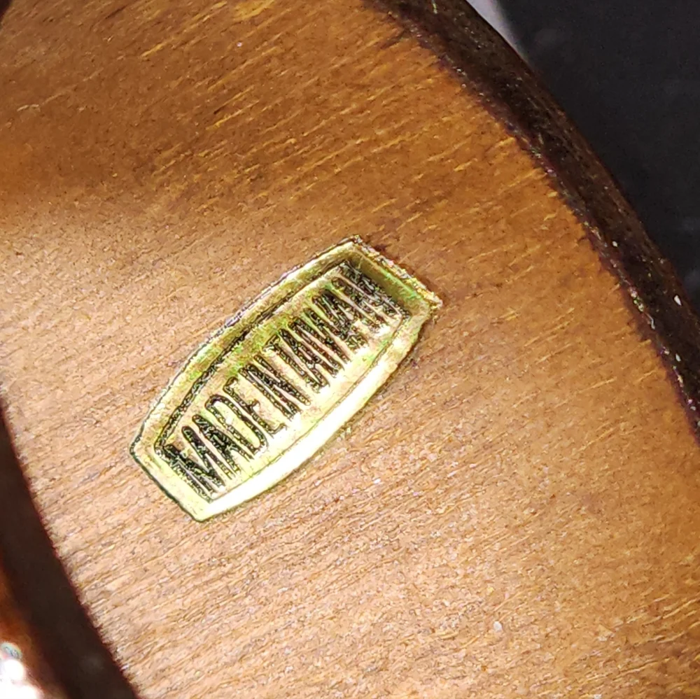 Vintage Taiwain #8 Mid Century Round Turned Wood Napkin Rings 1.75